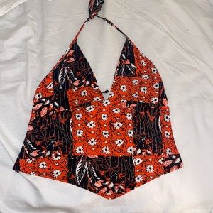 Halter open back top